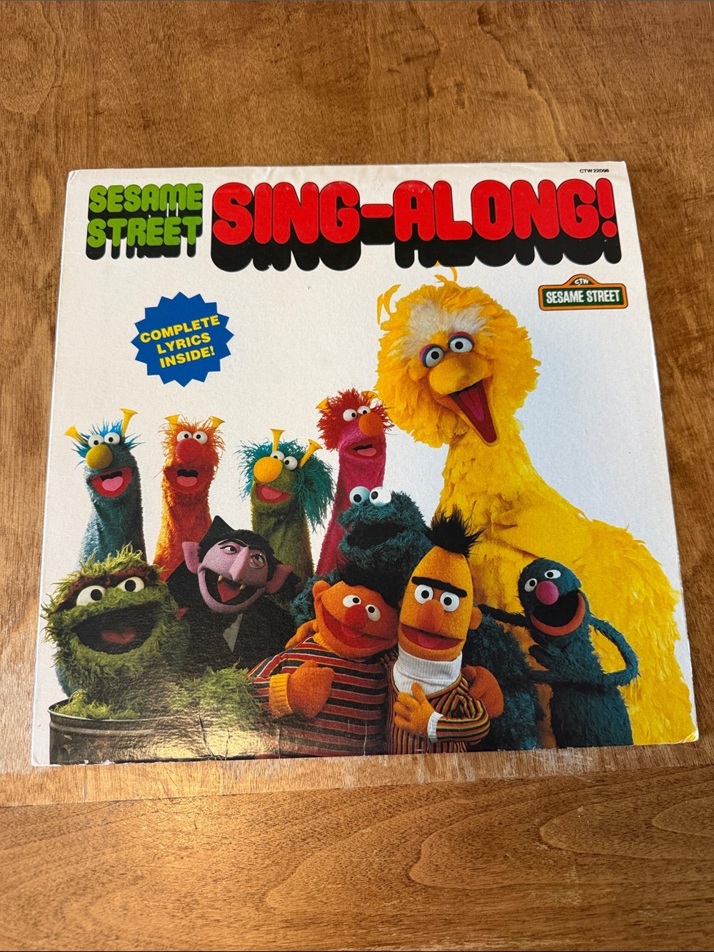 1982 Sesame Street Sing-Along Vinyl LP Record